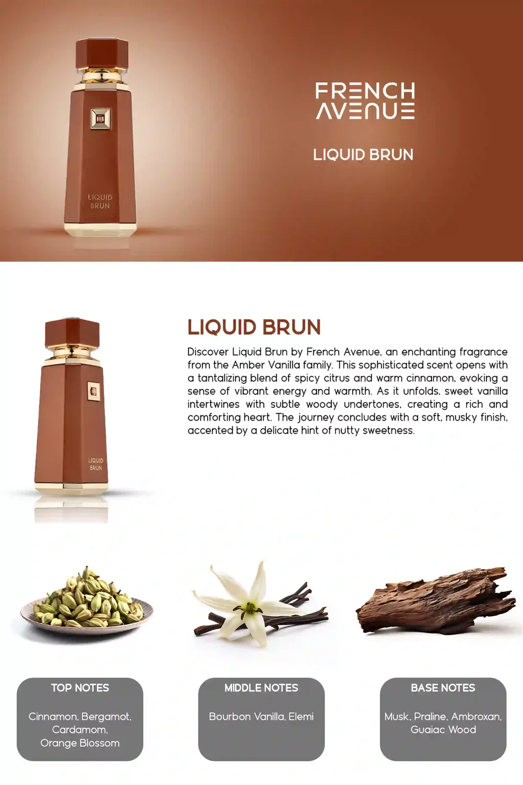 French Avenue Liquid Brun EDP 100ml - Image 3